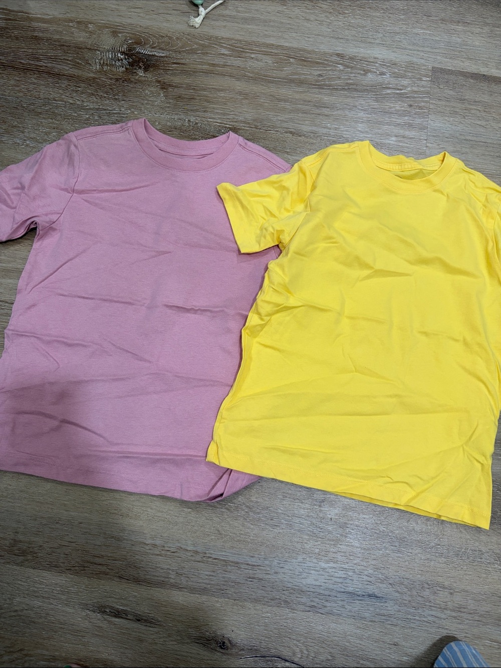 Kids Short Sleeve Tee - Pink & Yellow set of 2